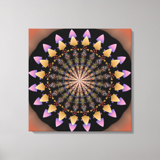 Toile Mandala à motifs floraux