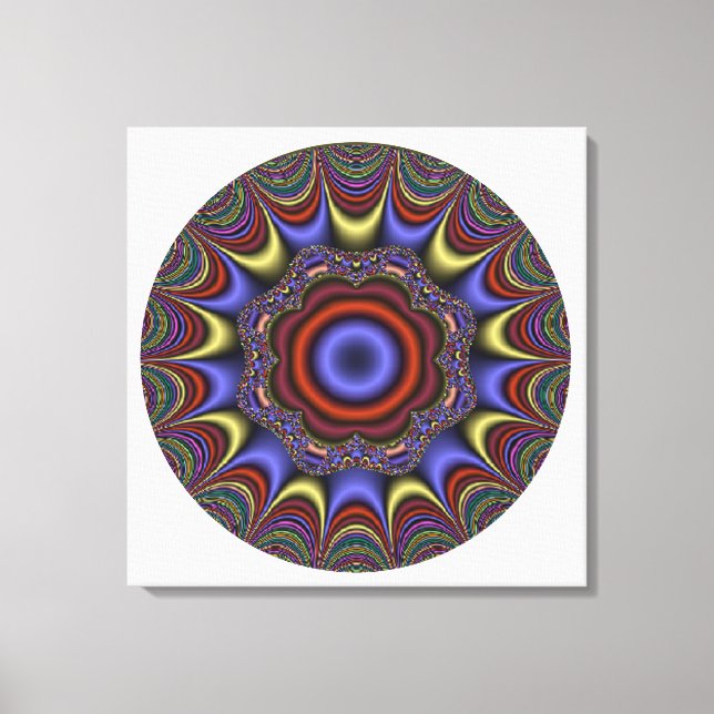 Toile Mandala Abstrait (Recto)