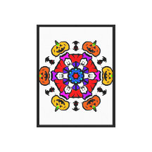 Mandala de citrouille festive