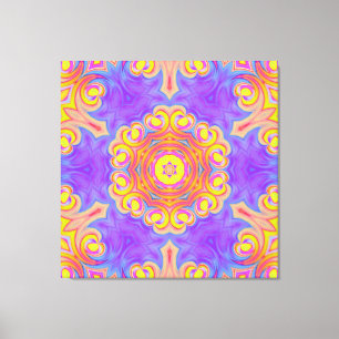 Toile Mandala de décoration florale