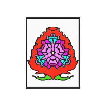 Mandala de rose florale