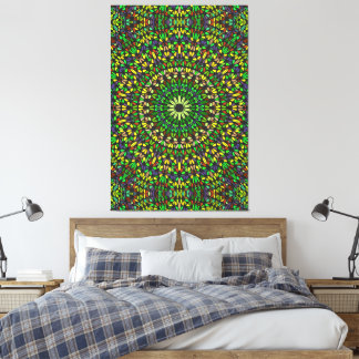 Toile Mandala Harmony – Premium Wrapped Canvas Elegance