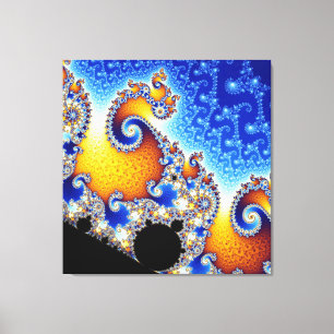 Toile Mandelbrot Set Satellite Double Spirale Fractale