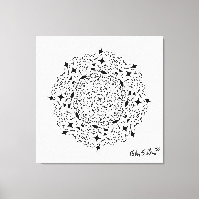 Toile Mandella noir et blanc (Recto)