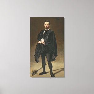 Toile Manet l'acteur de tragédien (Rouviere comme