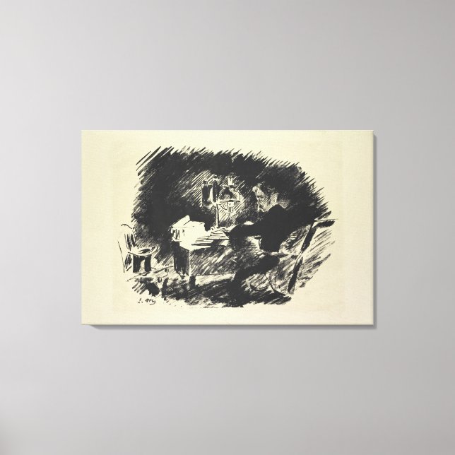 Toile Manet | Le Corbeau, 1875 (Recto)