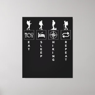 Toile Manger Dormir Randonnée Répéter