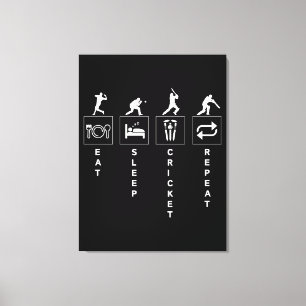 Toile Manger Sommeil Cricket Répéter