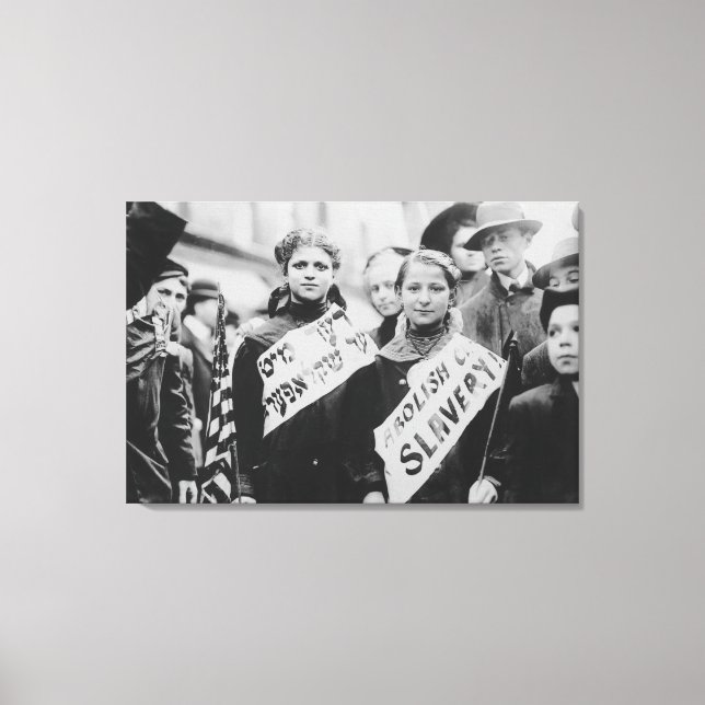 Toile Manifestation contre le travail des enfants dans l (Recto)