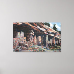 Toile Manitou Springs, Colorado - Cliff Dwellings