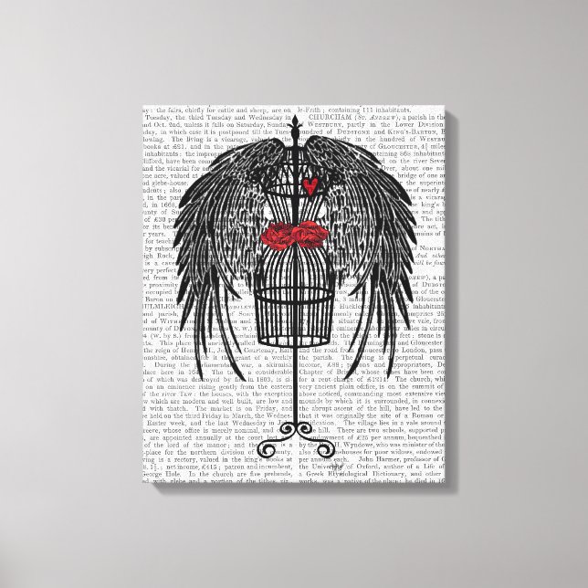 Toile Mannequin aux ailes noires (Recto)