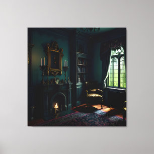 Toile Manoir intérieur gothique 1