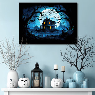 Toile Manoir Lune Maison Hantée