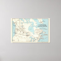 Map of Canada - Routes aériennes du Canada