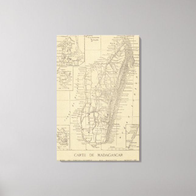 Toile Map of Madagascar (Recto)