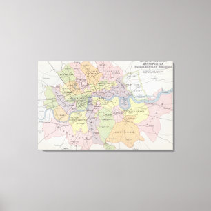 Toile Map of Metropolitan Parliamentary Boroughs