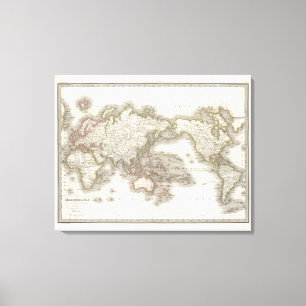 Toile Mappemonde - carte de globe