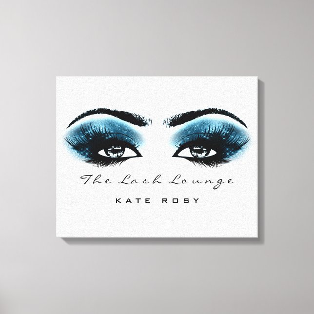 Toile Maquillage bleu marine Artiste Beauté Lashes (Recto)