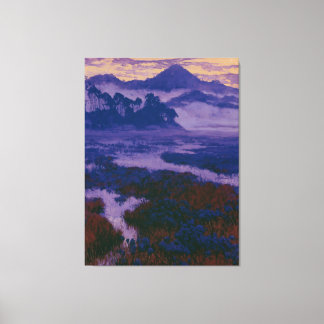Toile Marais au bord du matin