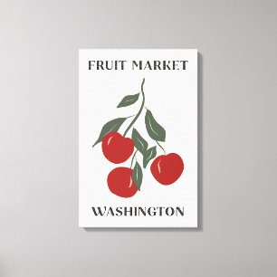 Toile Marché de fruits Pommes rouges de Washington Nourr
