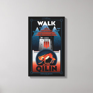 Toile Marche du graphique de la montagne Qilin