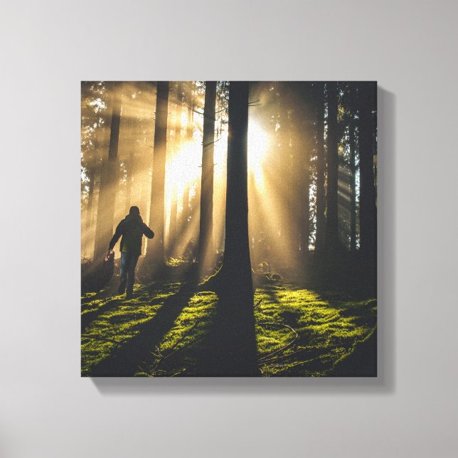 Toile marcher dans les bois (Recto)