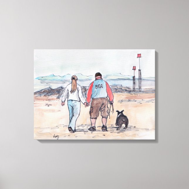 Toile Marcher le chien - 04 (Recto)