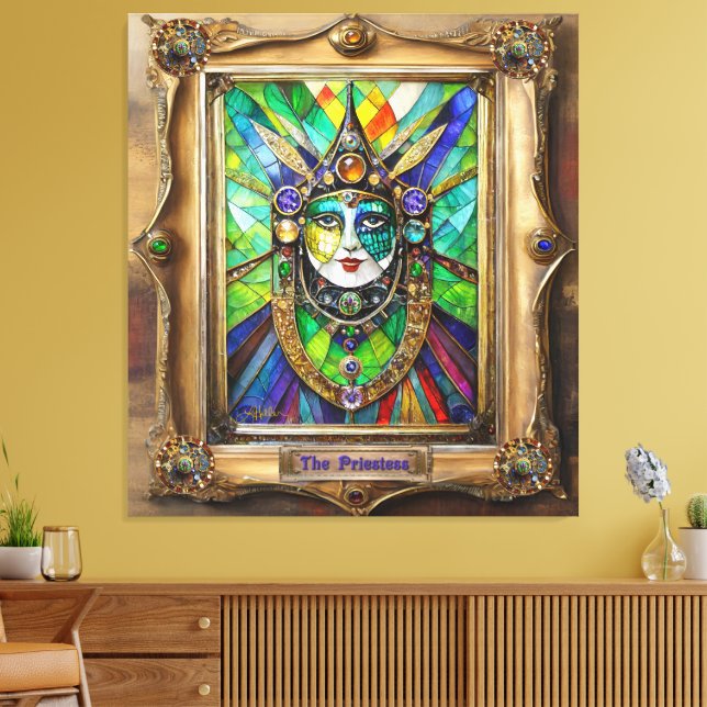 Toile Mardi Gras Realm Portraits - La Prêtre (Insitu(Salon))