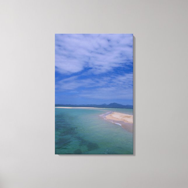 Toile Marée basse sur la plage (Recto)