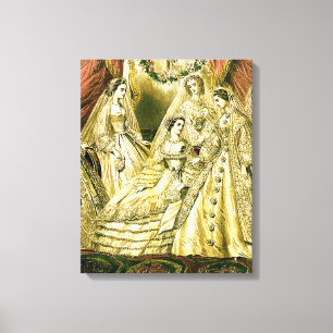 Toile Mariage antique de mariée vintage