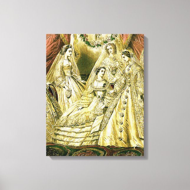 Toile Mariage antique de mariée vintage (Recto)