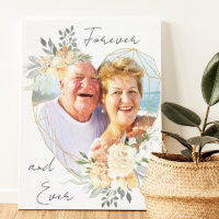 Mariage d'or Forme de coeur photo pour toujours et