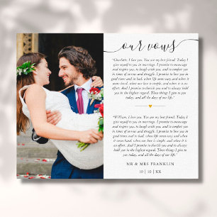 Toile Mariage Vows Anniversaire Photo