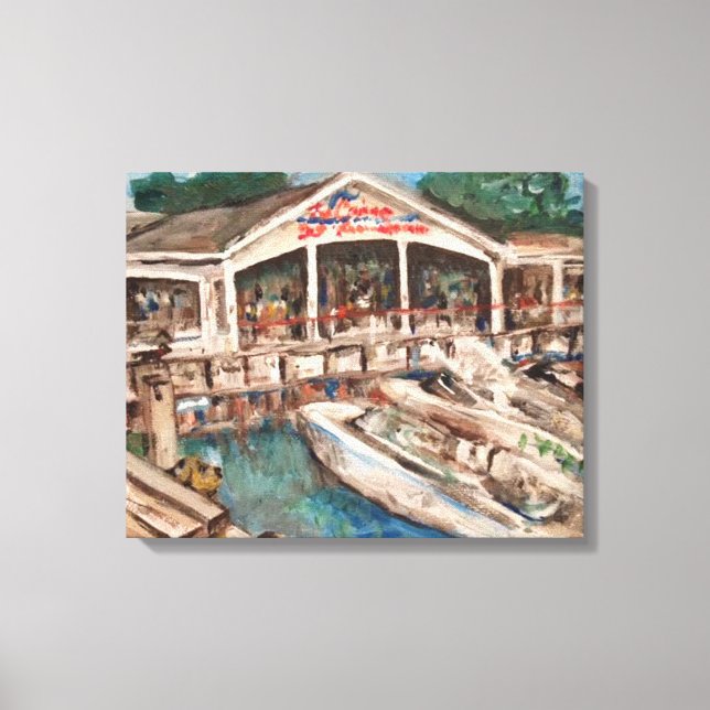 Toile "Marina at Western Bay" Kelley's Island, Ohio (Recto)