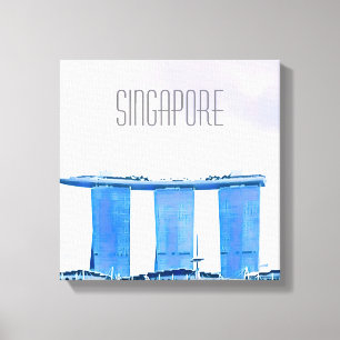 Toile Marina Bay Sands Singapour Voyage