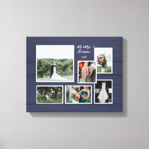 Toile Marine Rustic Mariage Collage 6 Photographie Scrip