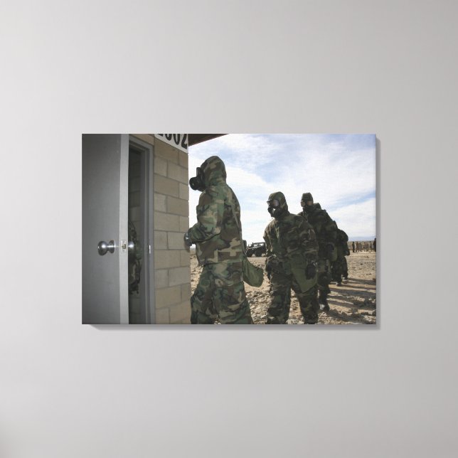Toile Marines et navigateurs dans la chambre à gaz (Recto)