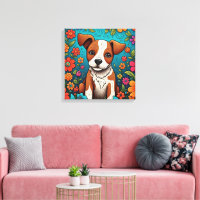 Marionnette mignonne avec Fleurs d'Art folklorique