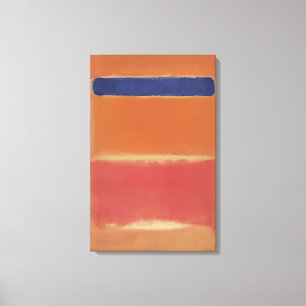 Toile Mark Rothko - Bleu sur rouge - 1953