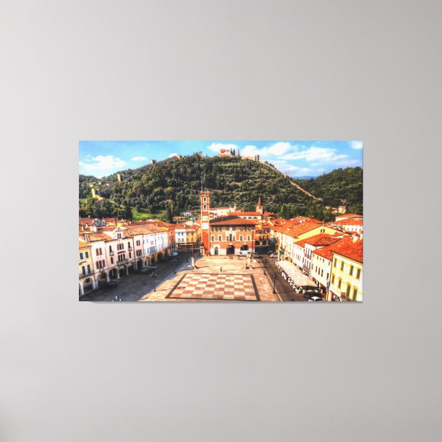 Toile Marostica, Italie. (Recto)