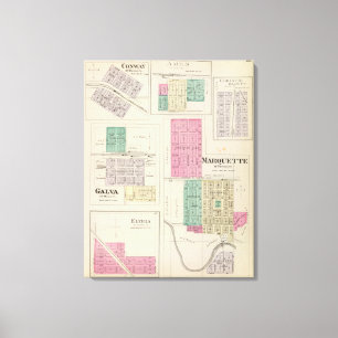 Toile Marquette, Conway, Galva, Elyria, Ames, Kansas