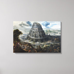 Toile Marten van Valckenborch The Tower of Babel