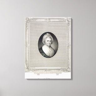 Toile Martha Washington, gravé par James Barton Longac
