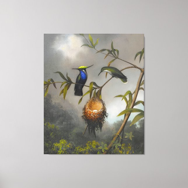 Toile MARTIN JOHNSON HEADE - Plovercrest à poitrine noir (Recto)