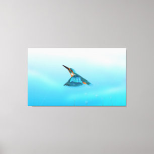 Toile martin-pêcheur oiseau