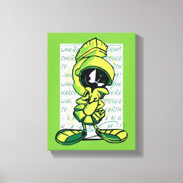 Toile MARVIN THE MARTIAN™ - Croquis (Recto)