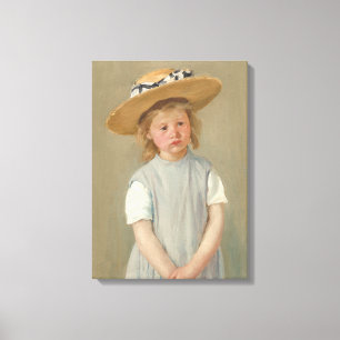 Toile Mary Cassatt - Enfant en paille Casquette