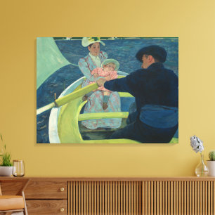 Toile Mary Cassatt La Partie de Voile Art Impressionnist