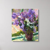 Mary Cassatt Lilacs dans une fenêtre