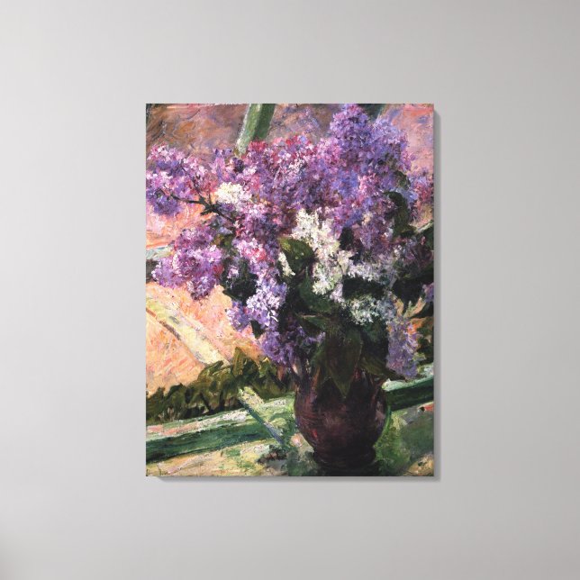 Toile Mary Stevenson Cassatt - Lilacs in a Window 1880 (Recto)